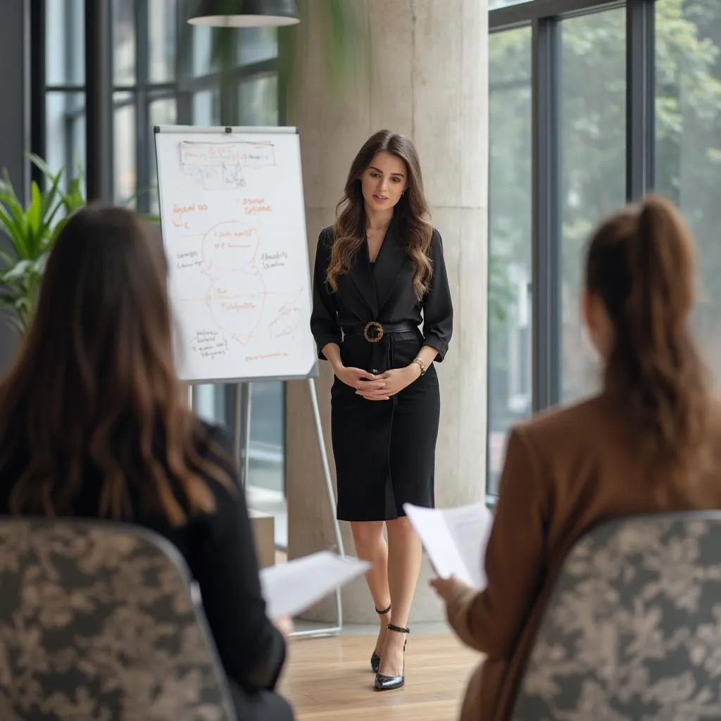 Fondatrice Sophie Durand lors d'une séance de coaching